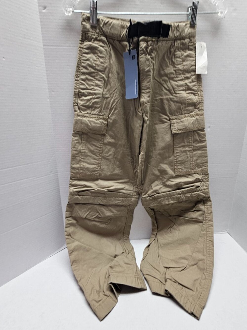 New Rare GAP Kids Boy Zip Off Long Pants Shorts Cargo Pockets Cotton NWT L 10